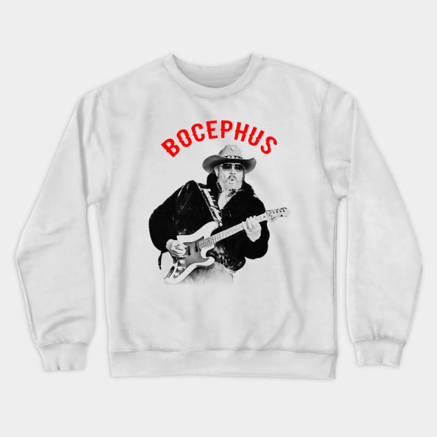 bocephus visual art Crewneck Sweatshirt by DOGGIES ART VISUAL